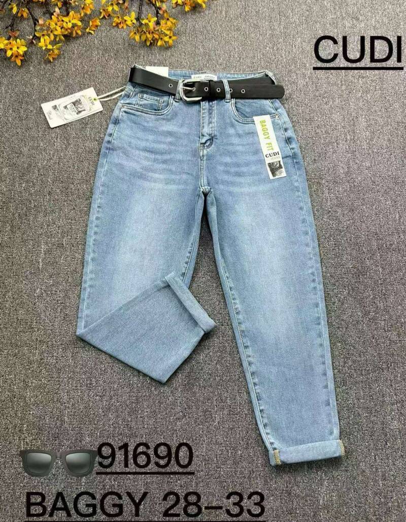 Spodnie damskie jeans Roz 28-33, 1 kolor Paczka 10 szt